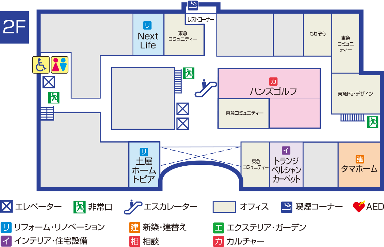 住まいの情報館　フロアマップ　2階